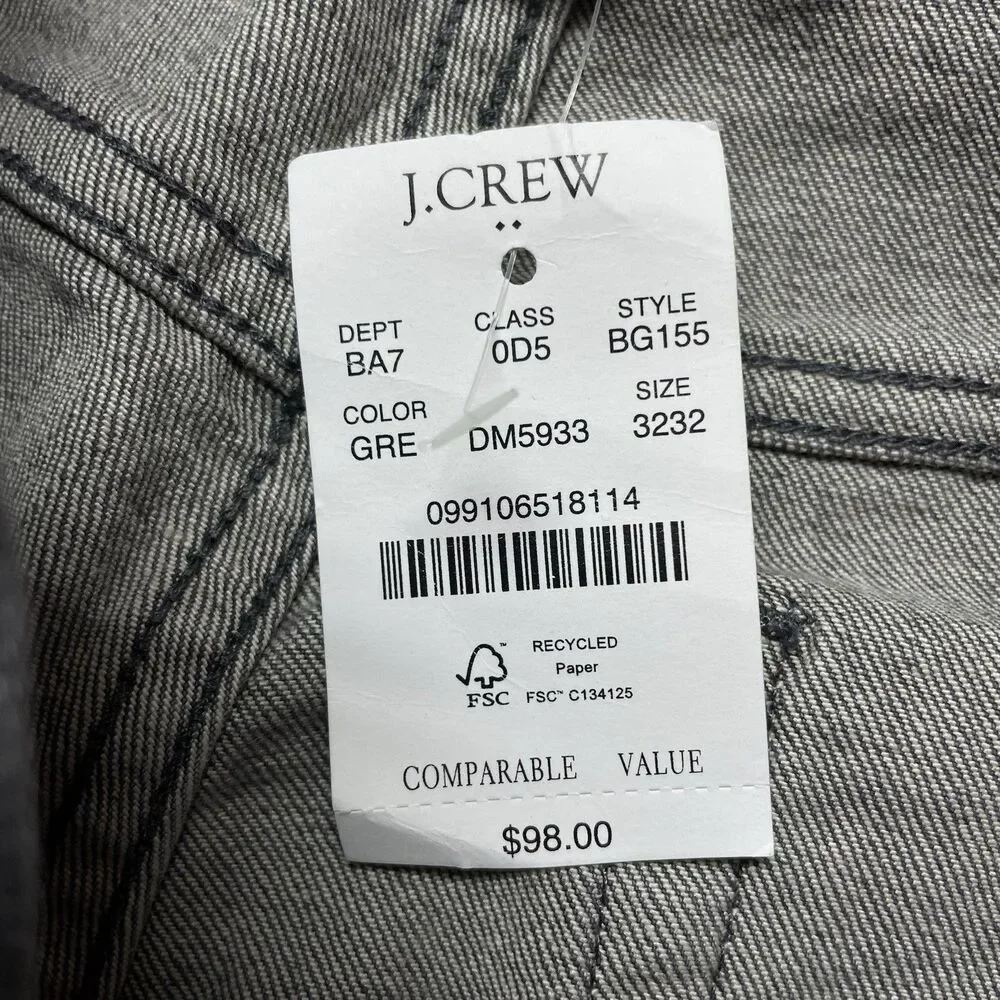 J. Crew Slim Signature Flex Men's Grey Jeans Size 32x32